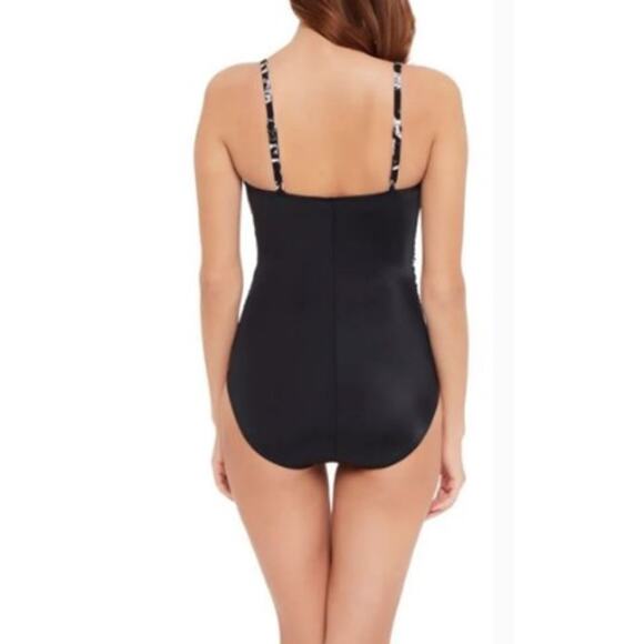 MAGICSUIT Women's Louise One-Piece Swimsuit Size 12 Black White Skin Deep NWT - Picture 3 of 10
